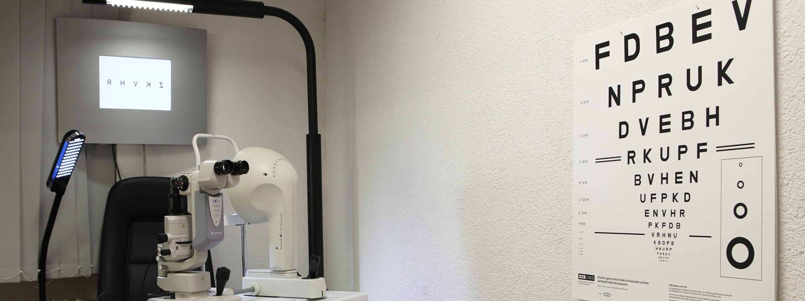 Refraktionsraum bei Optik Hartmannsgruber in Straßkirchen.