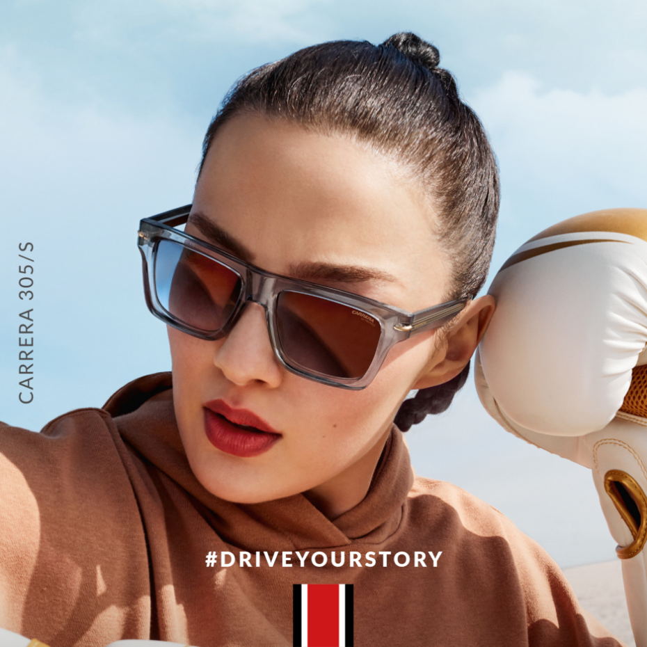 Carrera: Frau mit Sonnenbrille